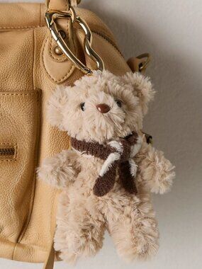 Fuzzy Bear Bag Charm